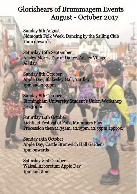 Updated events list for FB Oct 7th